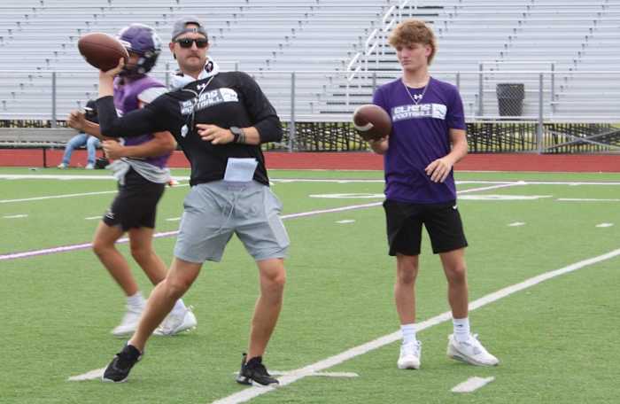 Drew Morgan has been the special teams coach at Elkins for three years.